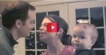 It’s baby versus dad in this epic battle for mommy’s kisses